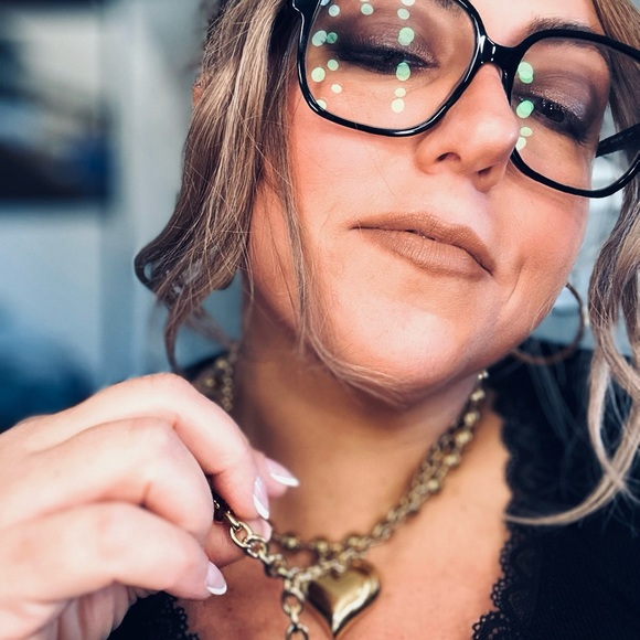 18k Gold plated Beaded Heart Necklace Waterproof & Lifetime Guaranteed - Picture 3 of 3